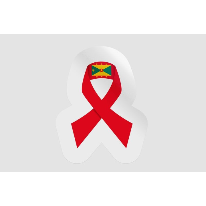 Grenada Flag Ribbon - DecalsHouse