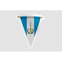 Guatemala Flag Pennant Style 3 - DecalsHouse