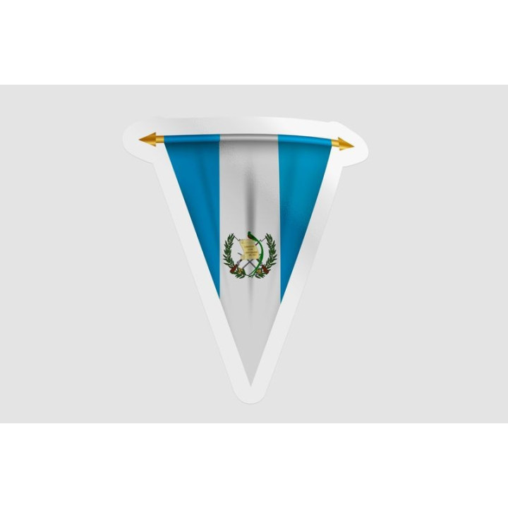 Guatemala Flag Pennant Style 3 - DecalsHouse