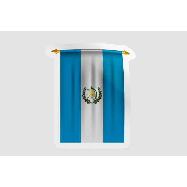 Guatemala Flag Pennant Style 5 - DecalsHouse