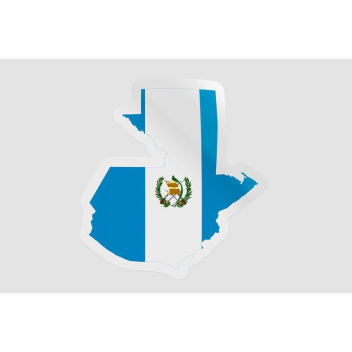 Guatemala Map Flag Style 2 - DecalsHouse