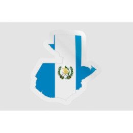 Guatemala Map Flag Style 3 - DecalsHouse
