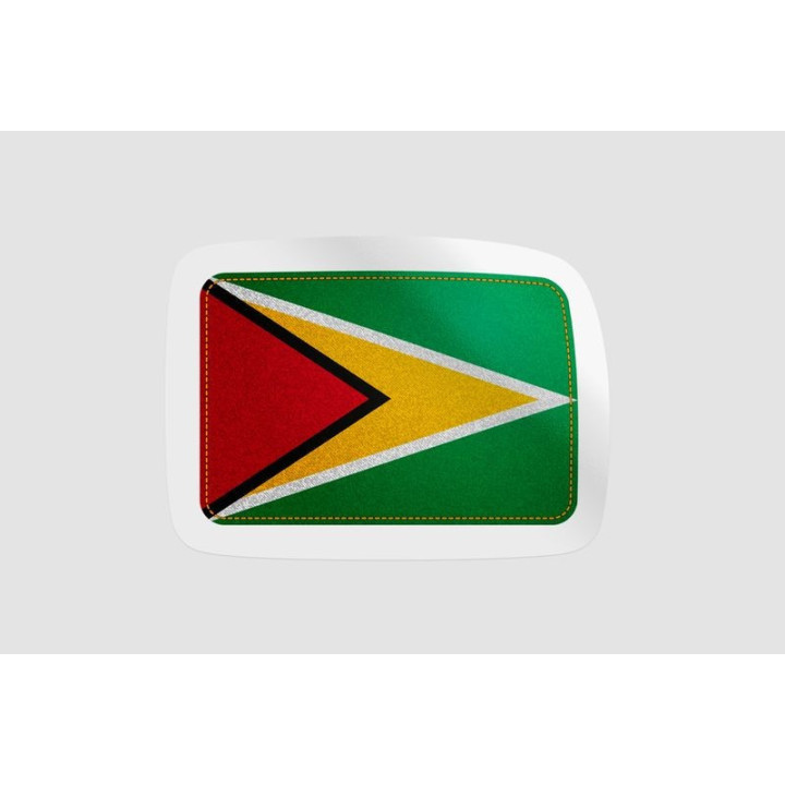 Guyana National Flag Style 8 - DecalsHouse