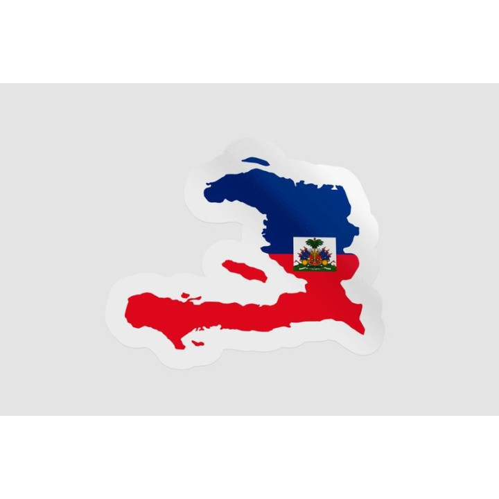 Haiti Flag Map - DecalsHouse