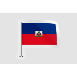 Haiti Flag Style 4 - DecalsHouse