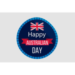 Happy Australia Badge Style 11 Sticker - DecalsHouse