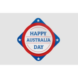Happy Australia Badge Style 13 Sticker - DecalsHouse