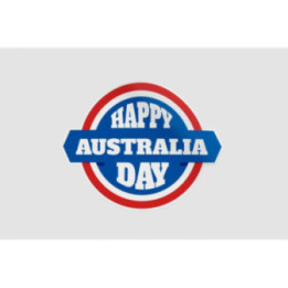 Happy Australia Badge Style 14 Sticker - DecalsHouse