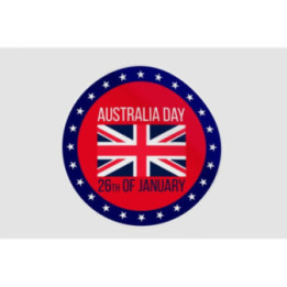 Happy Australia Badge Style 6 Sticker - DecalsHouse