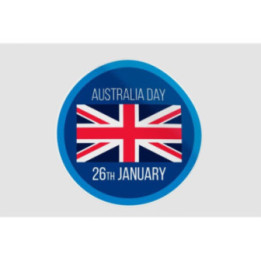 Happy Australia Badge Style 8 Sticker - DecalsHouse