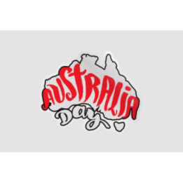 Happy Australia Day Style 110 Sticker - DecalsHouse