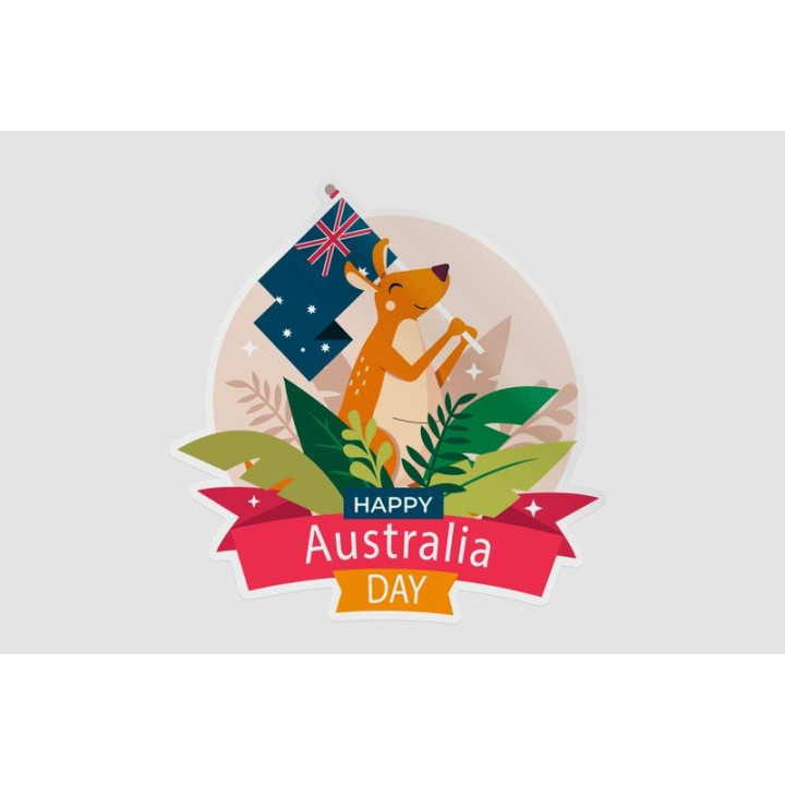 Happy Australia Day Style 116 Sticker - DecalsHouse