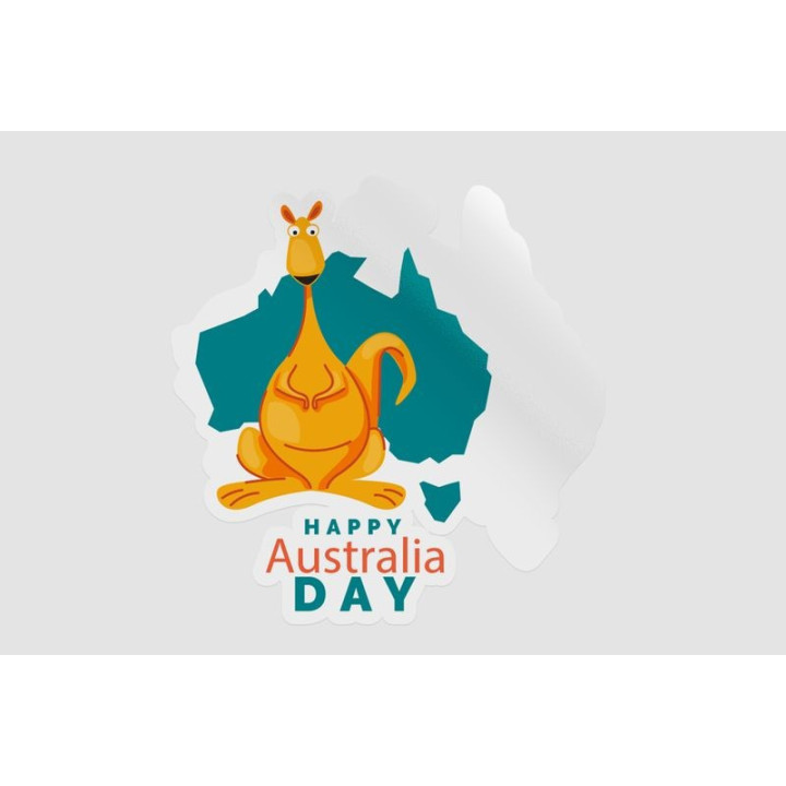 Happy Australia Day Style 122 Sticker - DecalsHouse