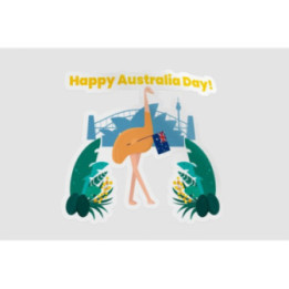 Happy Australia Day Style 127 Sticker - DecalsHouse