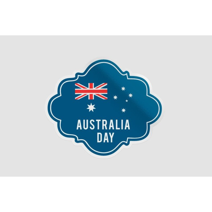 Happy Australia Day Style 130 Sticker - DecalsHouse