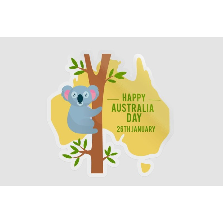 Happy Australia Day Style 134 Sticker - DecalsHouse