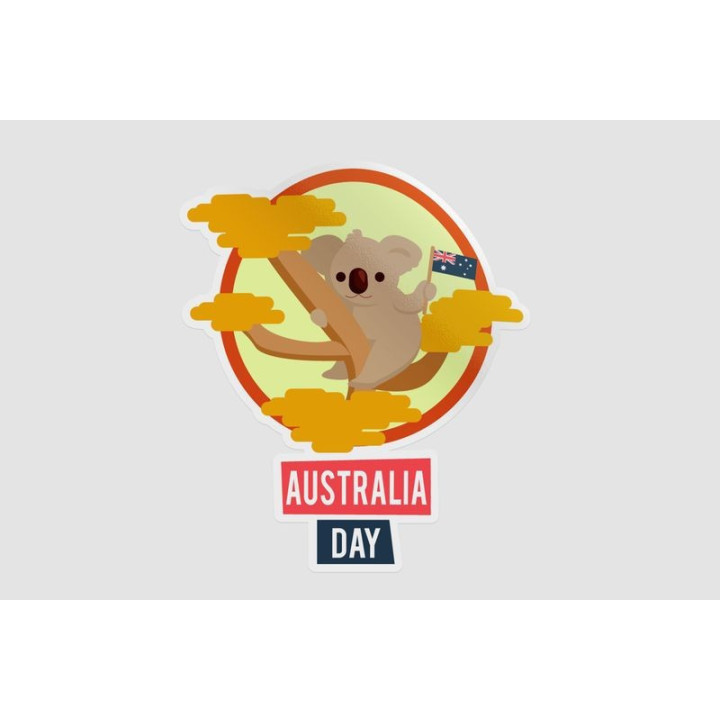 Happy Australia Day Style 137 Sticker - DecalsHouse