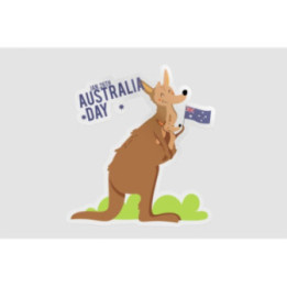 Happy Australia Day Style 140 Sticker - DecalsHouse