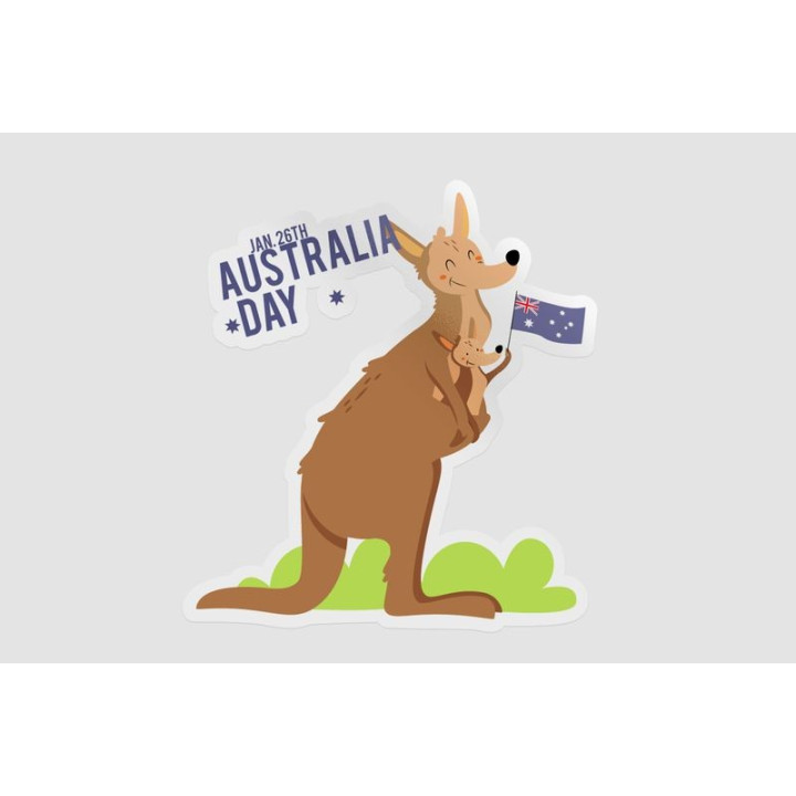Happy Australia Day Style 140 Sticker - DecalsHouse