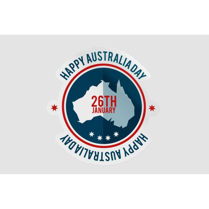 Happy Australia Day Style 148 Sticker - DecalsHouse