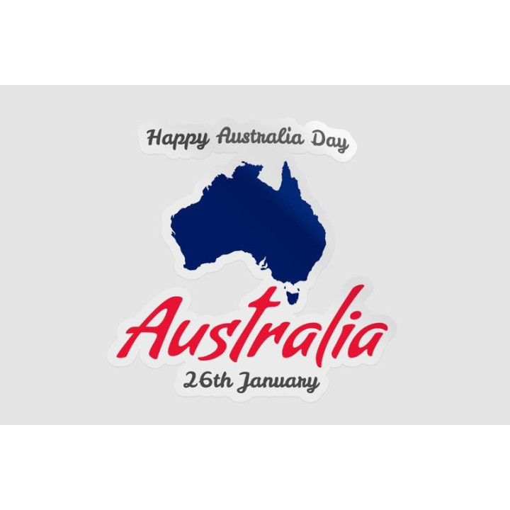 Happy Australia Day Style 15 Sticker - DecalsHouse