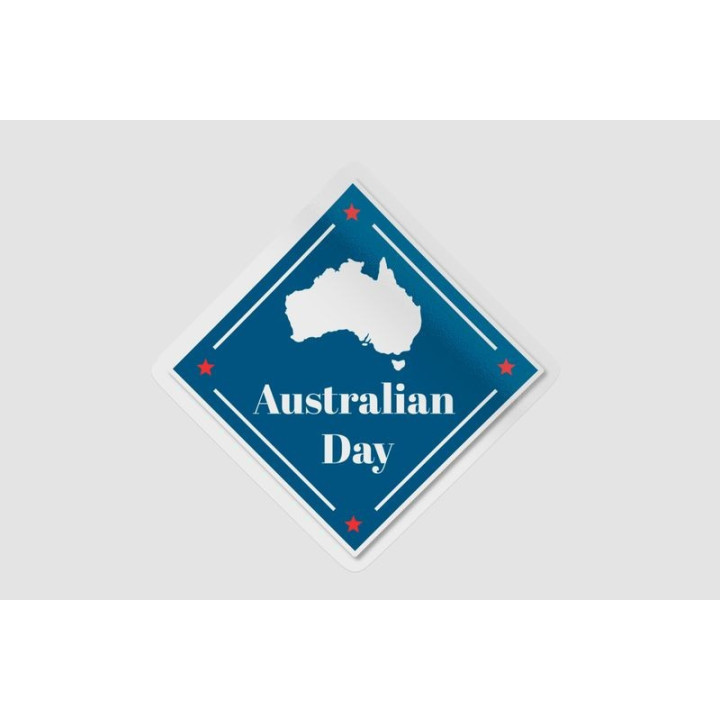 Happy Australia Day Style 151 Sticker - DecalsHouse