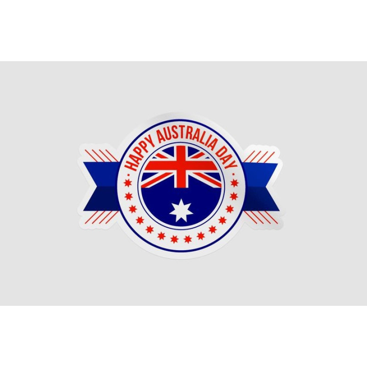 Happy Australia Day Style 16 Sticker - DecalsHouse