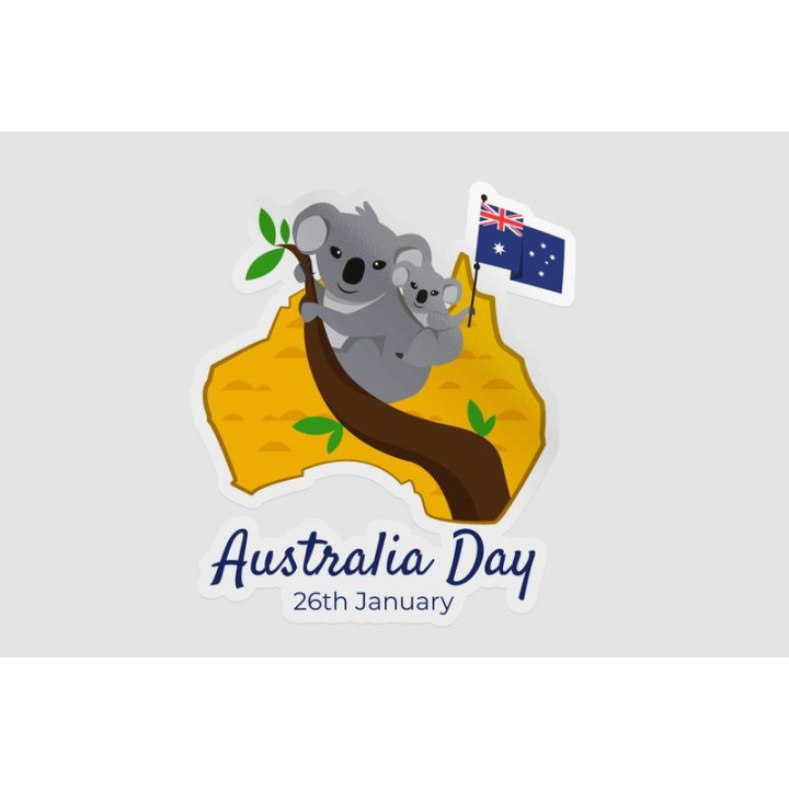 Happy Australia Day Style 162 Sticker - DecalsHouse
