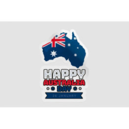 Happy Australia Day Style 165 Sticker - DecalsHouse