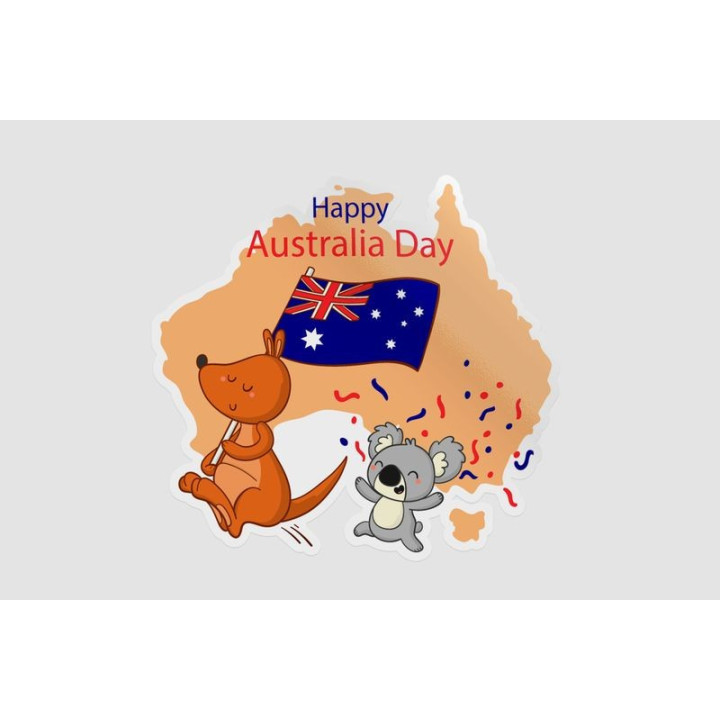Happy Australia Day Style 167 Sticker - DecalsHouse