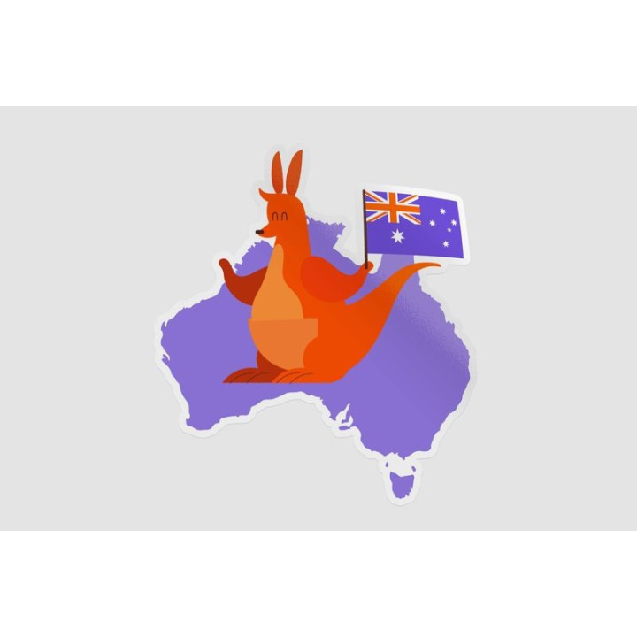 Happy Australia Day Style 177 Sticker - DecalsHouse