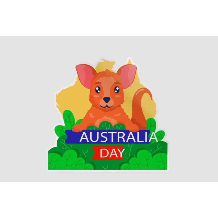 Happy Australia Day Style 180 Sticker - DecalsHouse