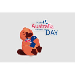 Happy Australia Day Style 182 Sticker - DecalsHouse