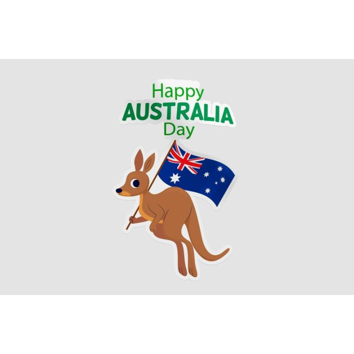 Happy Australia Day Style 190 Sticker - DecalsHouse