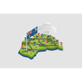 Happy Australia Day Style 194 Sticker - DecalsHouse