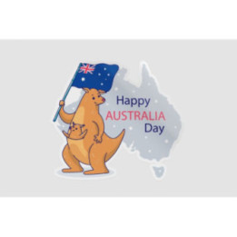 Happy Australia Day Style 196 Sticker - DecalsHouse