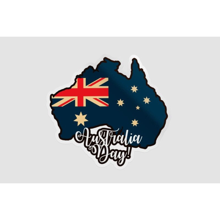 Happy Australia Day Style 207 Sticker - DecalsHouse