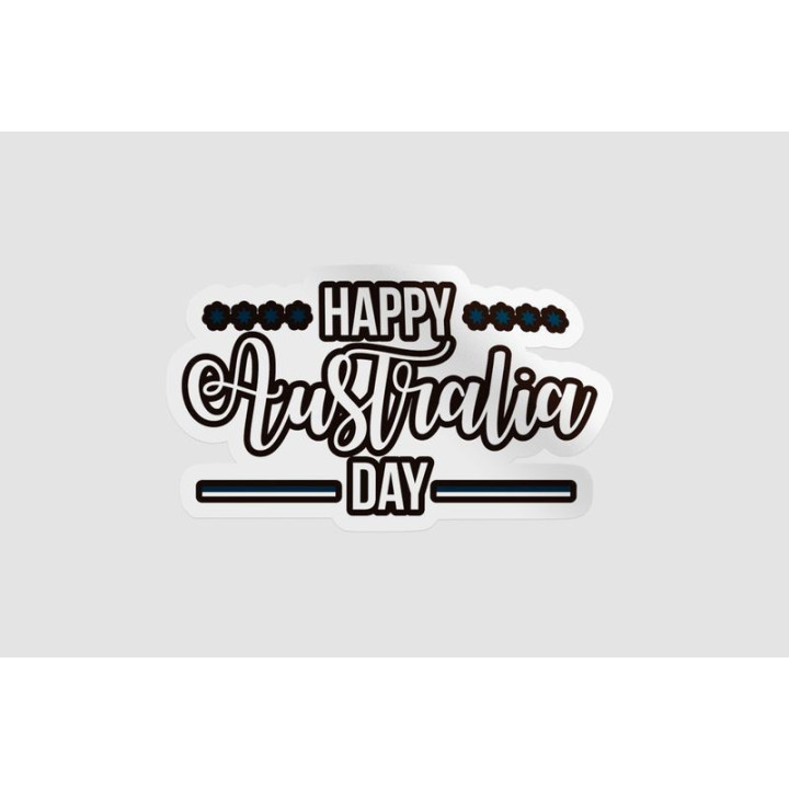 Happy Australia Day Style 208 Sticker - DecalsHouse