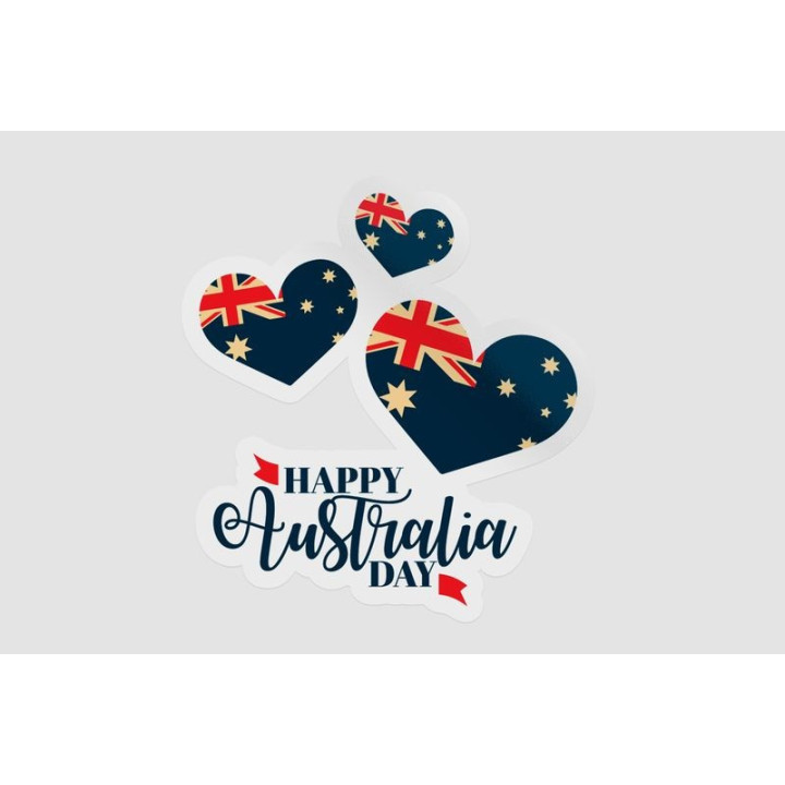 Happy Australia Day Style 209 Sticker - DecalsHouse