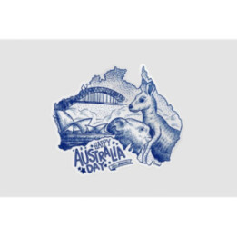 Happy Australia Day Style 21 Sticker - DecalsHouse