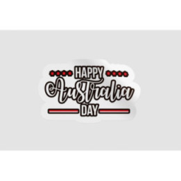 Happy Australia Day Style 216 Sticker - DecalsHouse