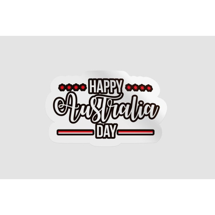 Happy Australia Day Style 216 Sticker - DecalsHouse