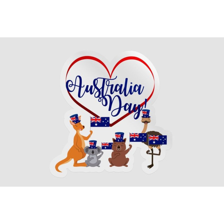 Happy Australia Day Style 217 Sticker - DecalsHouse