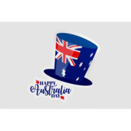 Happy Australia Day Style 218 Sticker - DecalsHouse