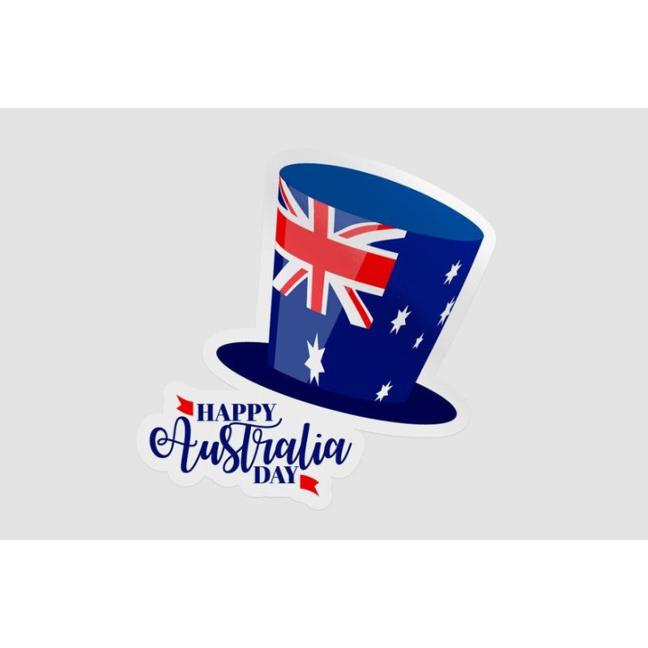 Happy Australia Day Style 218 Sticker - DecalsHouse