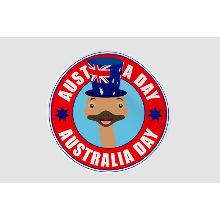 Happy Australia Day Style 220 Sticker - DecalsHouse