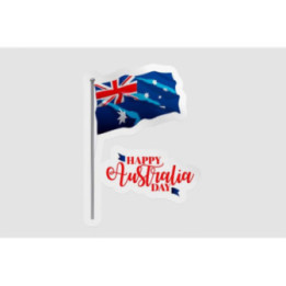 Happy Australia Day Style 230 Sticker - DecalsHouse