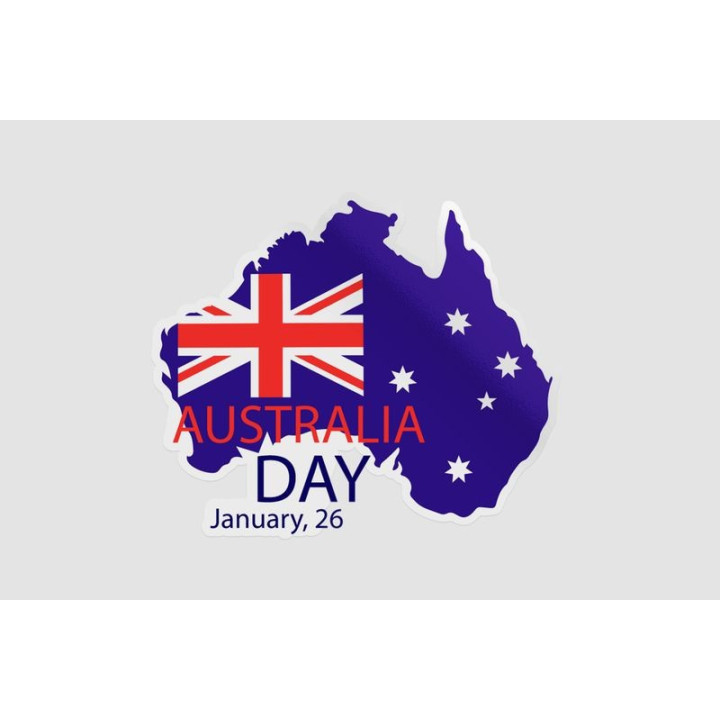 Happy Australia Day Style 246 Sticker - DecalsHouse
