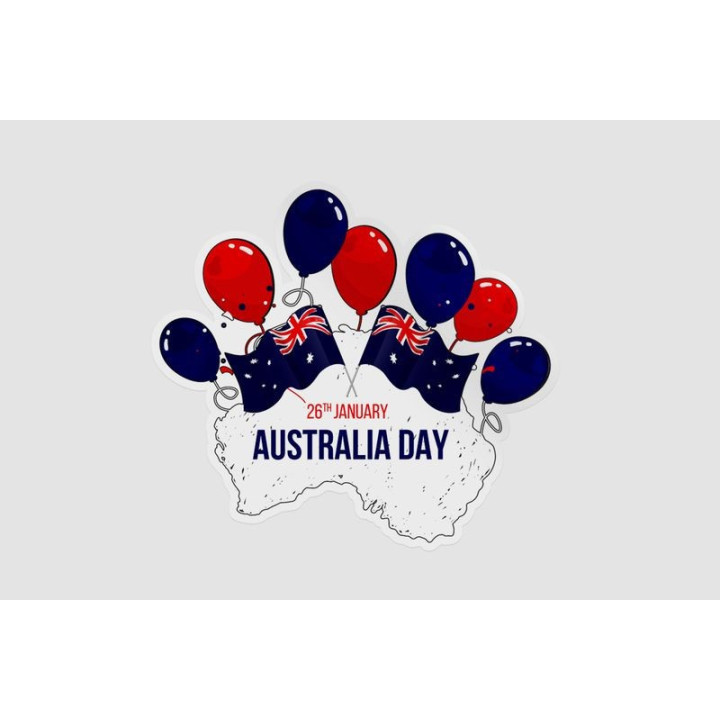 Happy Australia Day Style 248 Sticker - DecalsHouse