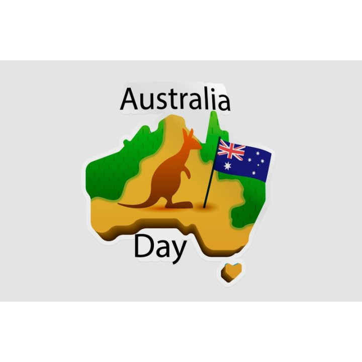 Happy Australia Day Style 249 Sticker - DecalsHouse